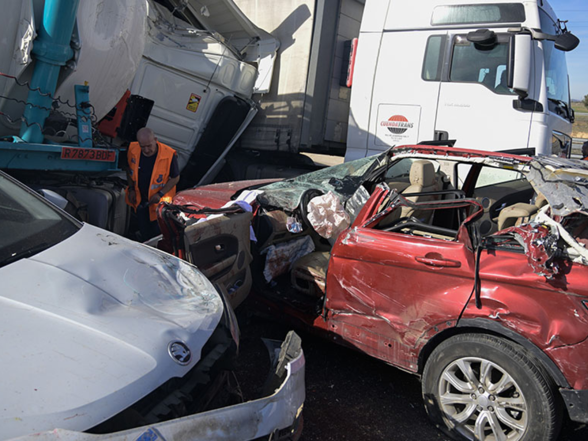 Accidente de tráfico A4 en Ciudad Real, tres aficionados del Sevilla FC fallecieron