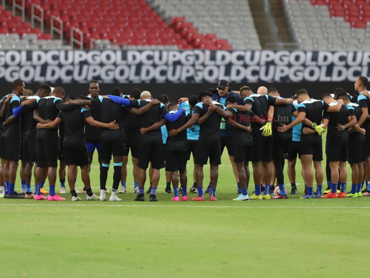 Honduras realizó su último entrenamiento ante de enfrentarse a Qatar por la Copa Oro.