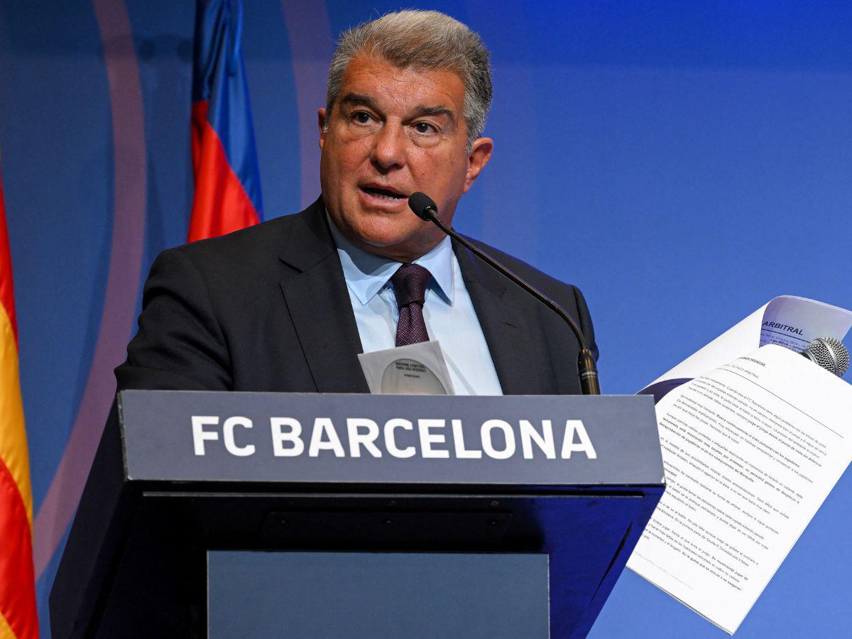 Caso Negreira: Laporta dice que el Barcelona no compró árbitros y denuncia campaña de desprestigio