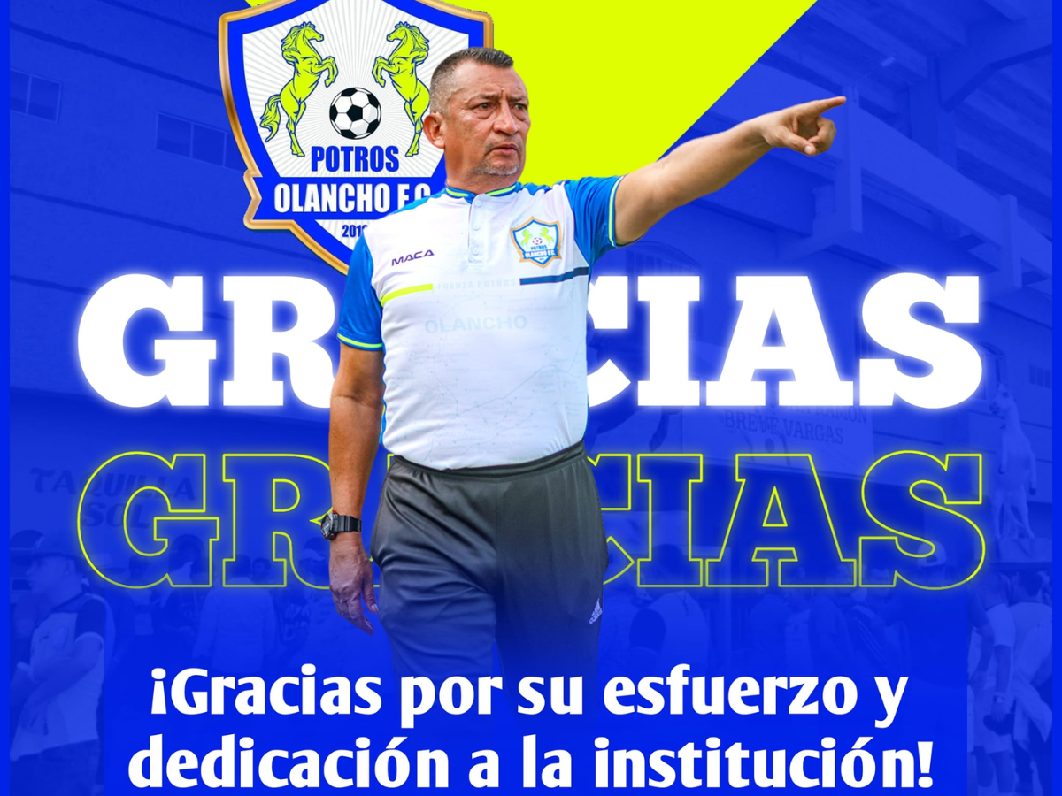 El mensaje dedicado del Olancho FC al entrenador Humberto Rivera, quien no sigue como DT de “Potros”.