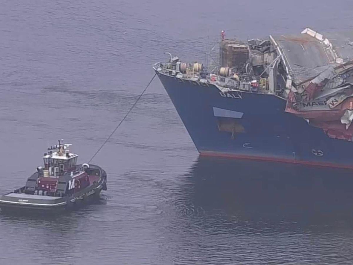 Barco que destruyó el puente de Baltimore será retirado dos meses después