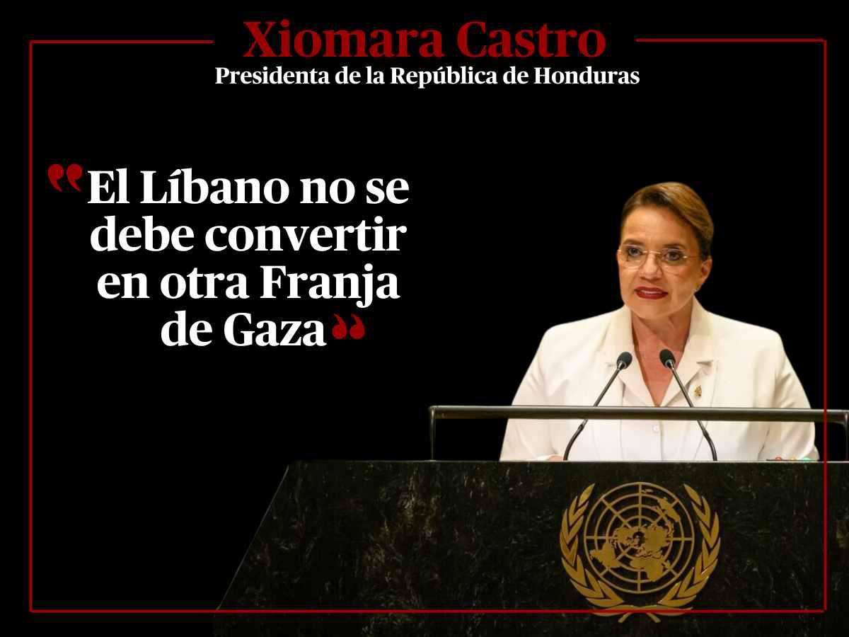 Frases que dijo Xiomara Castro durante su discurso en la ONU