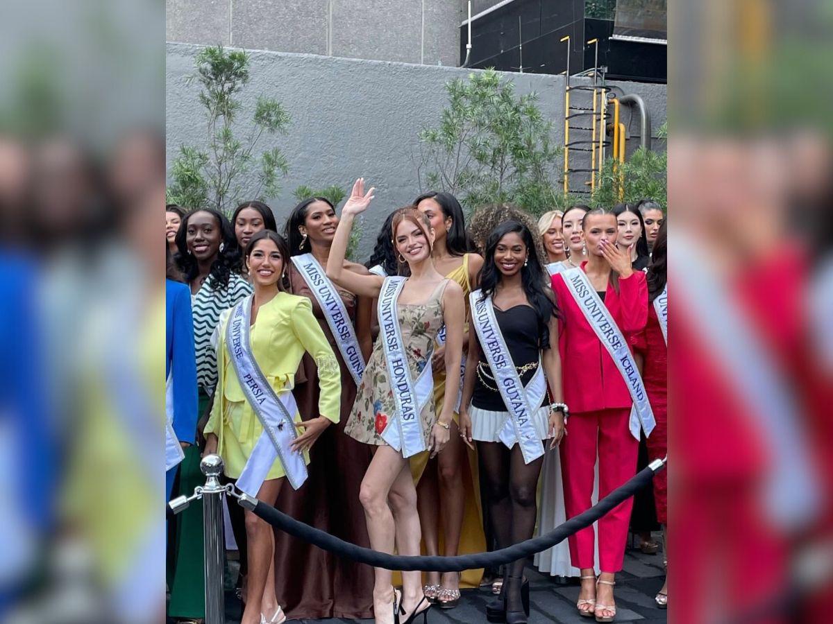 Deslumbrante desde el primer día: Miss Honduras conquista México con su estilo