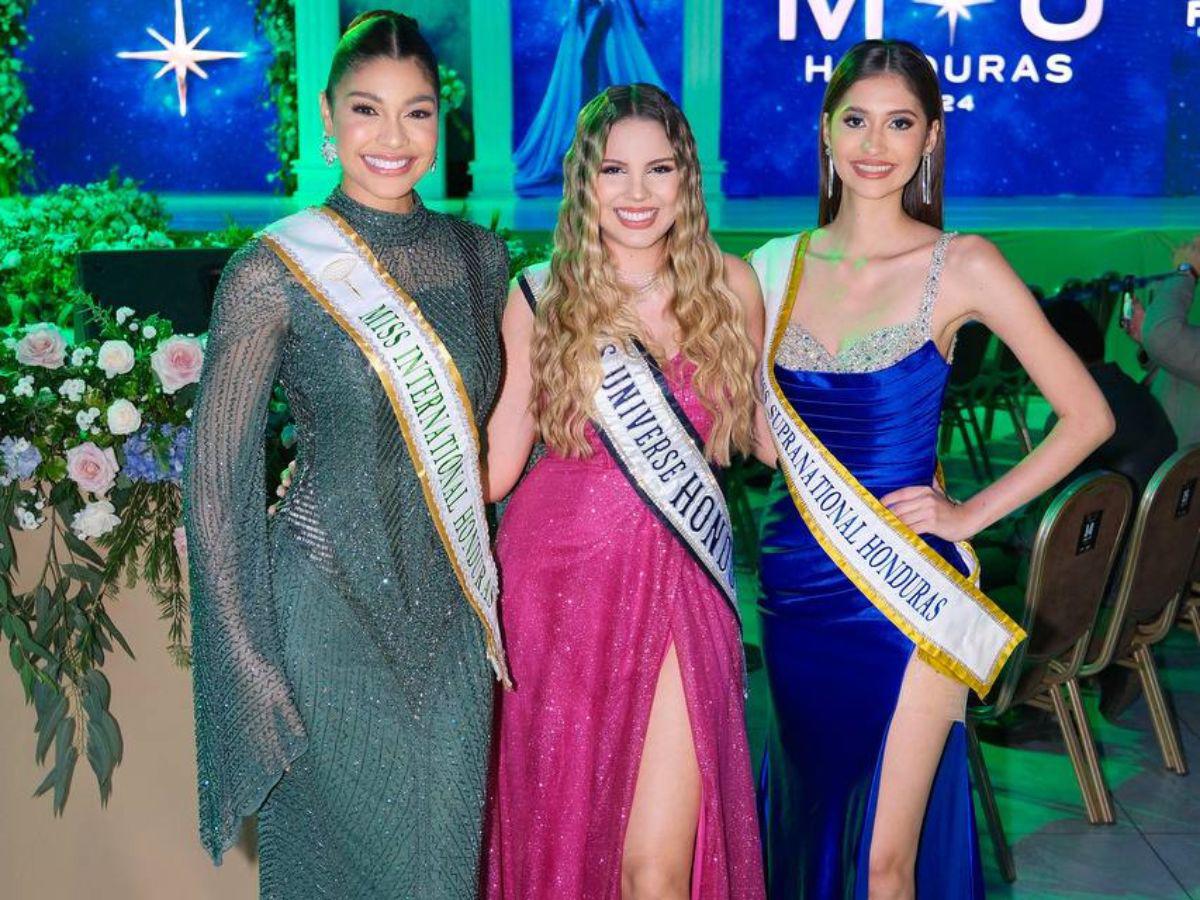 ¡Elegantes! Las reinas de belleza presentes en el Miss Honduras Universo 2024