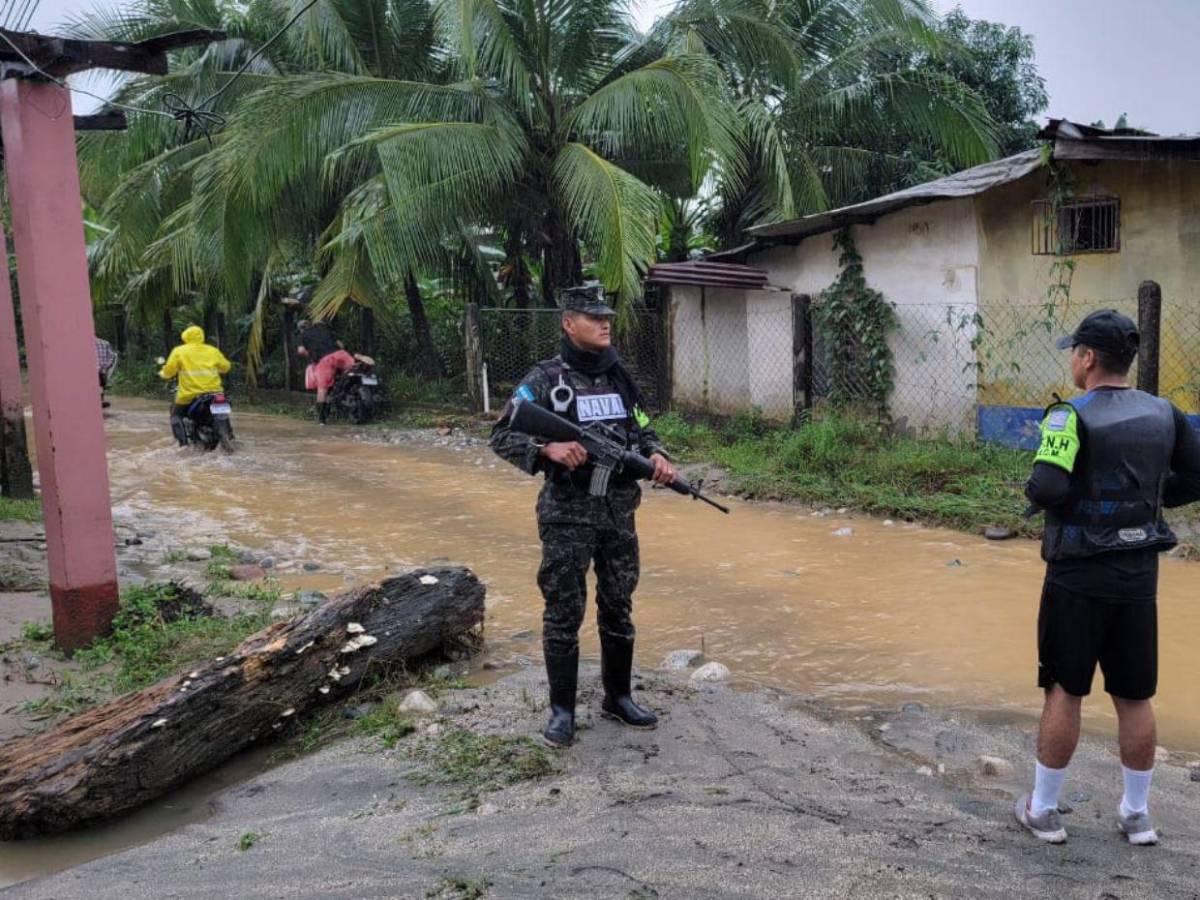 Inundaciones y derrumbes en Puerto Cortés y Omoa: imágenes de las afectaciones