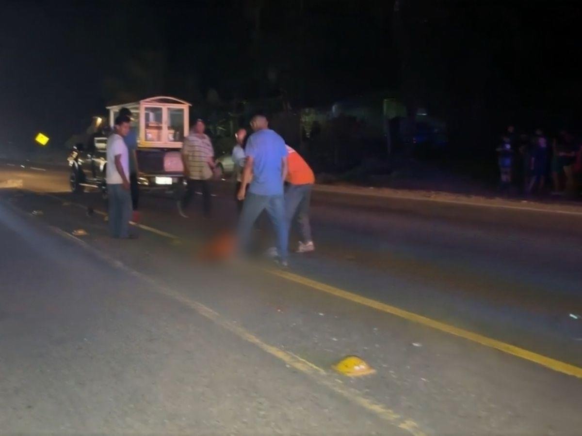 Joven de 16 años muere atropellado en Montecillos, Santa Cruz de Yojoa