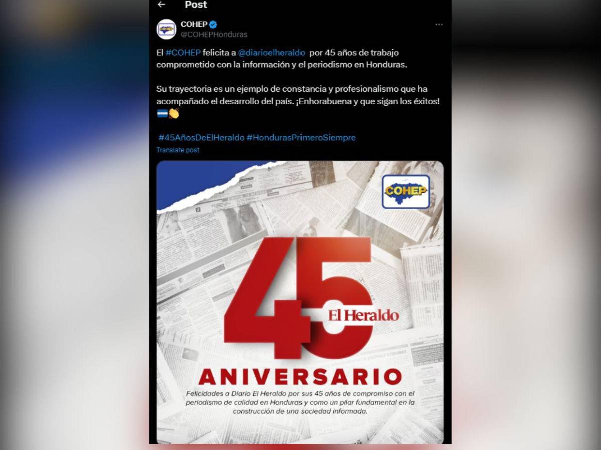 En sus 45 años de compromiso, sectores felicitan a EL HERALDO