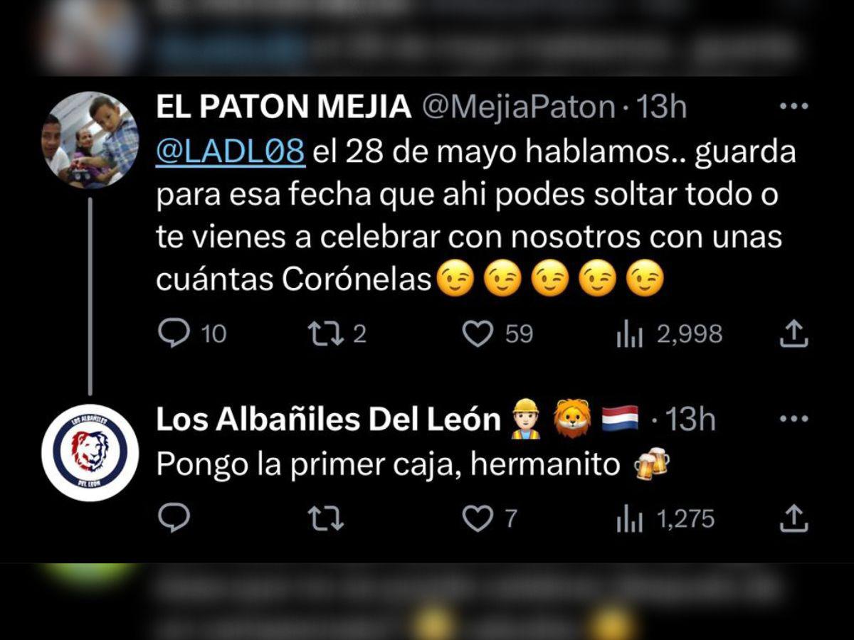 Esta fue la respuesta del Patón Mejía a la publicación donde aparece Moya.