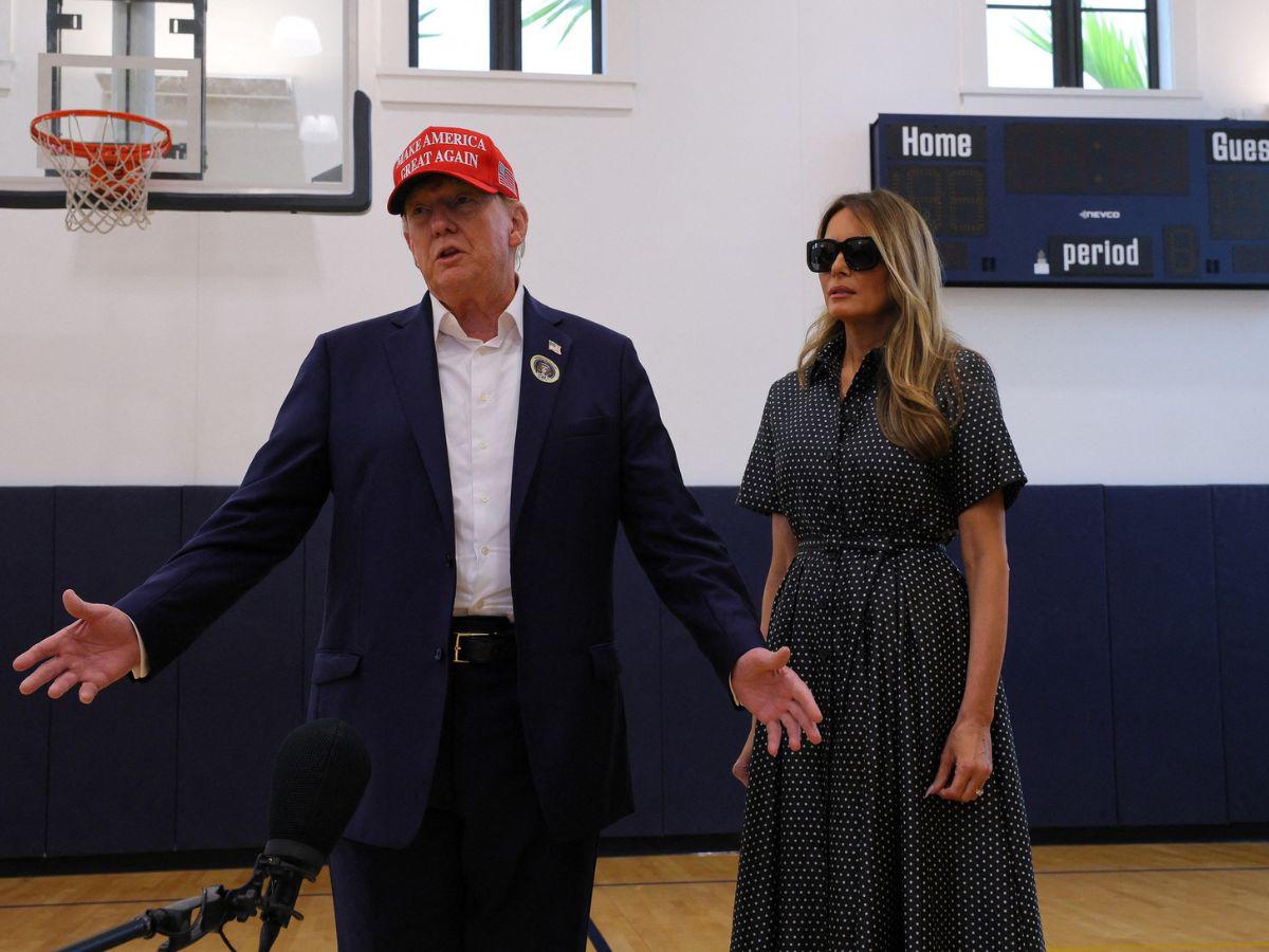 Look de Melania y Donald Trump en el día de las elecciones de EUA