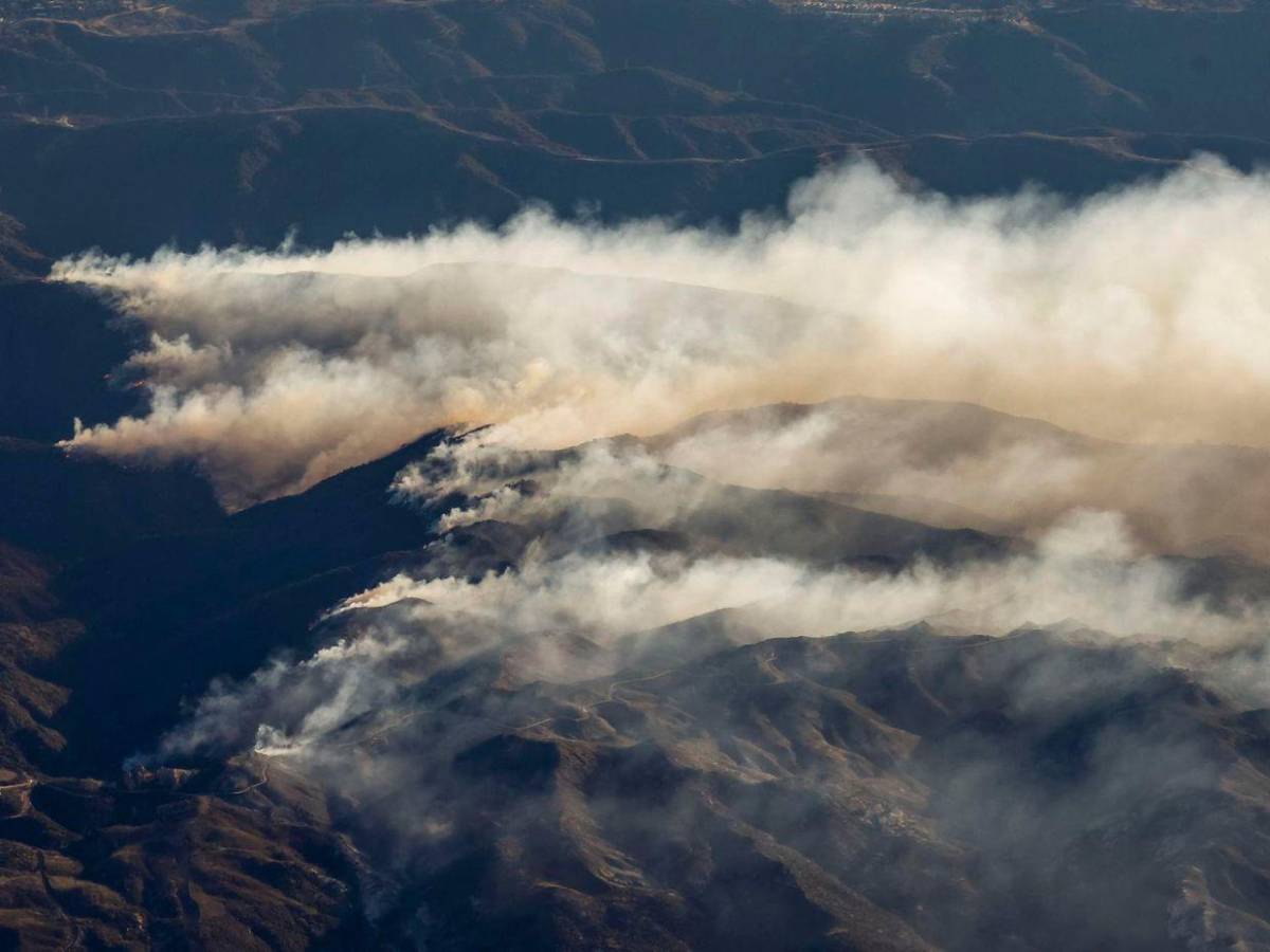 Impactantes fotos aéreas de los incendios de Los Ángeles