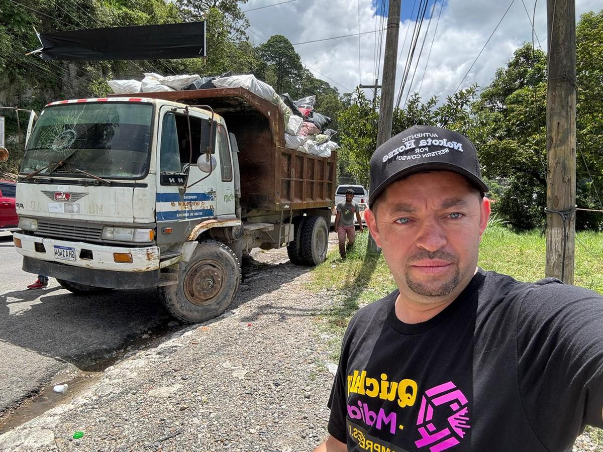 Emprendedor avanza con su campaña para limpiar carreteras de Honduras