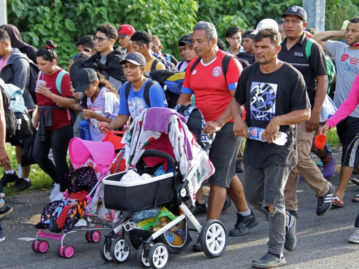 Sale la primera caravana migrante en el gobierno de Sheinbaum