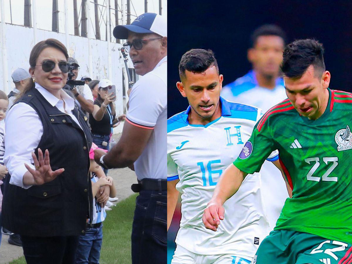 Xiomara Castro supervisa el estadio Morazán y habló del México-Honduras, “Nos robaron”