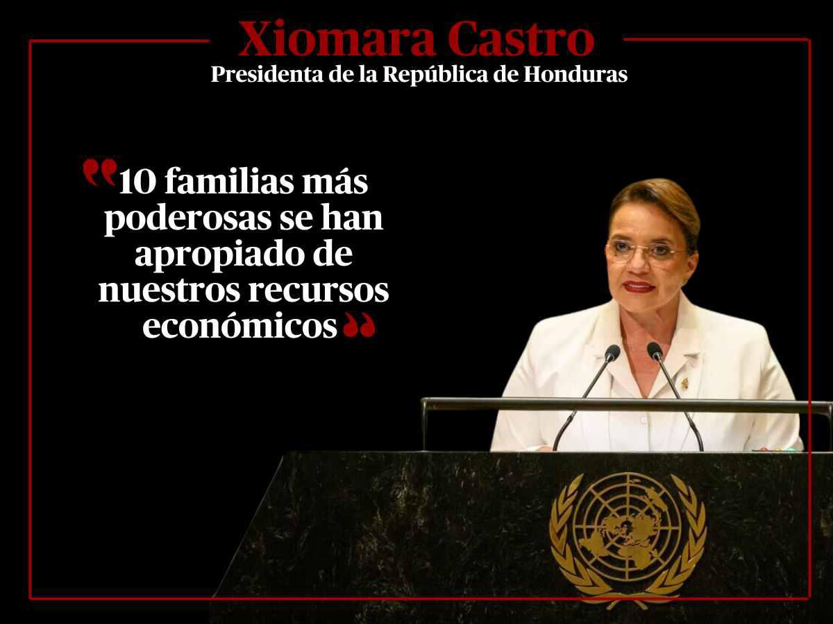 Frases que dijo Xiomara Castro durante su discurso en la ONU