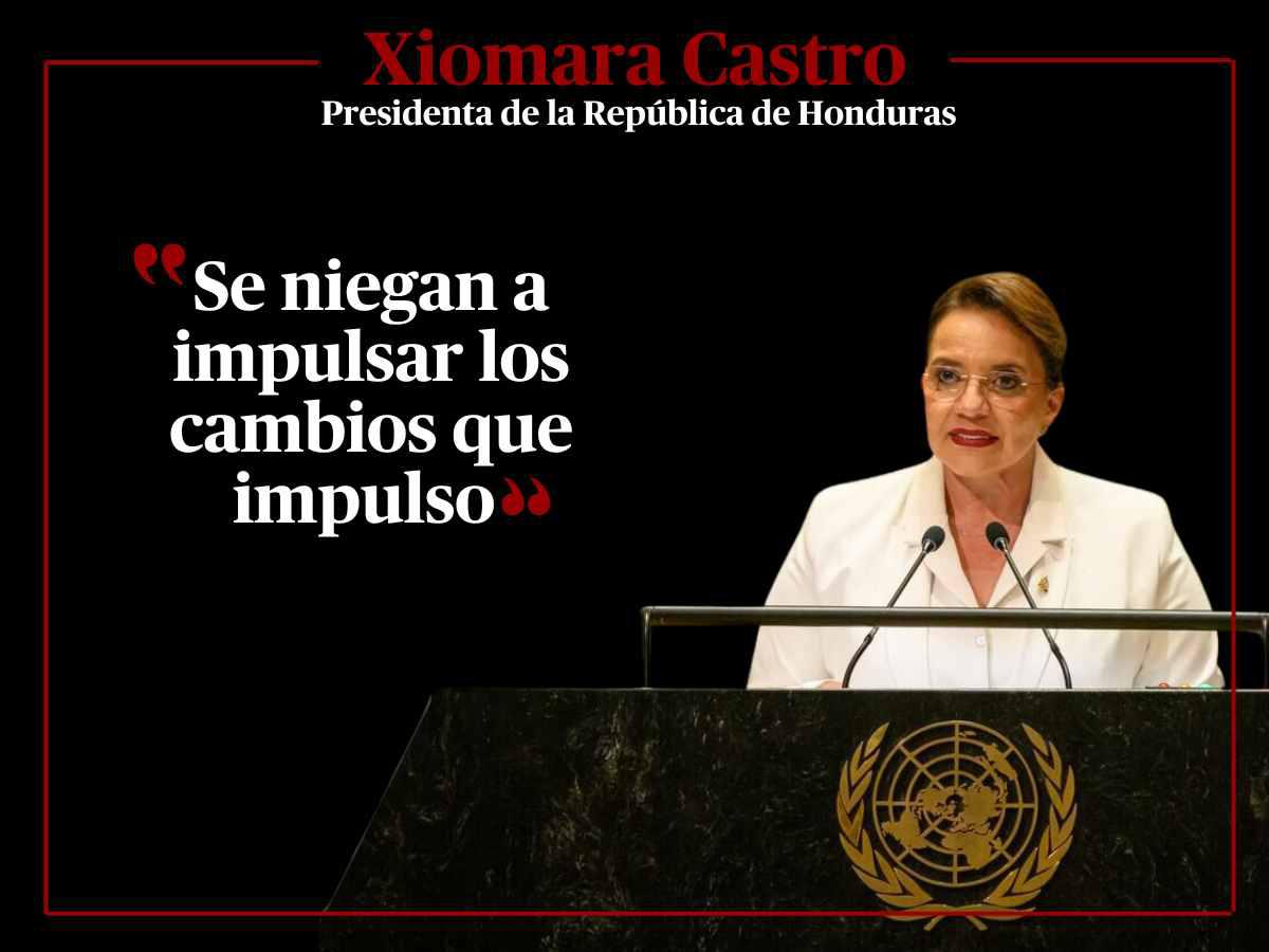 Frases que dijo Xiomara Castro durante su discurso en la ONU