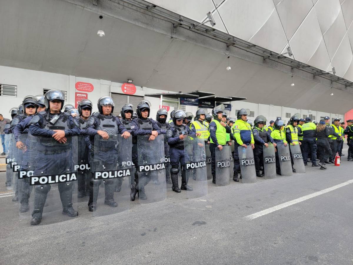 Máxima seguridad en Toluca para el México vs Honduras en el Nemesio Diez