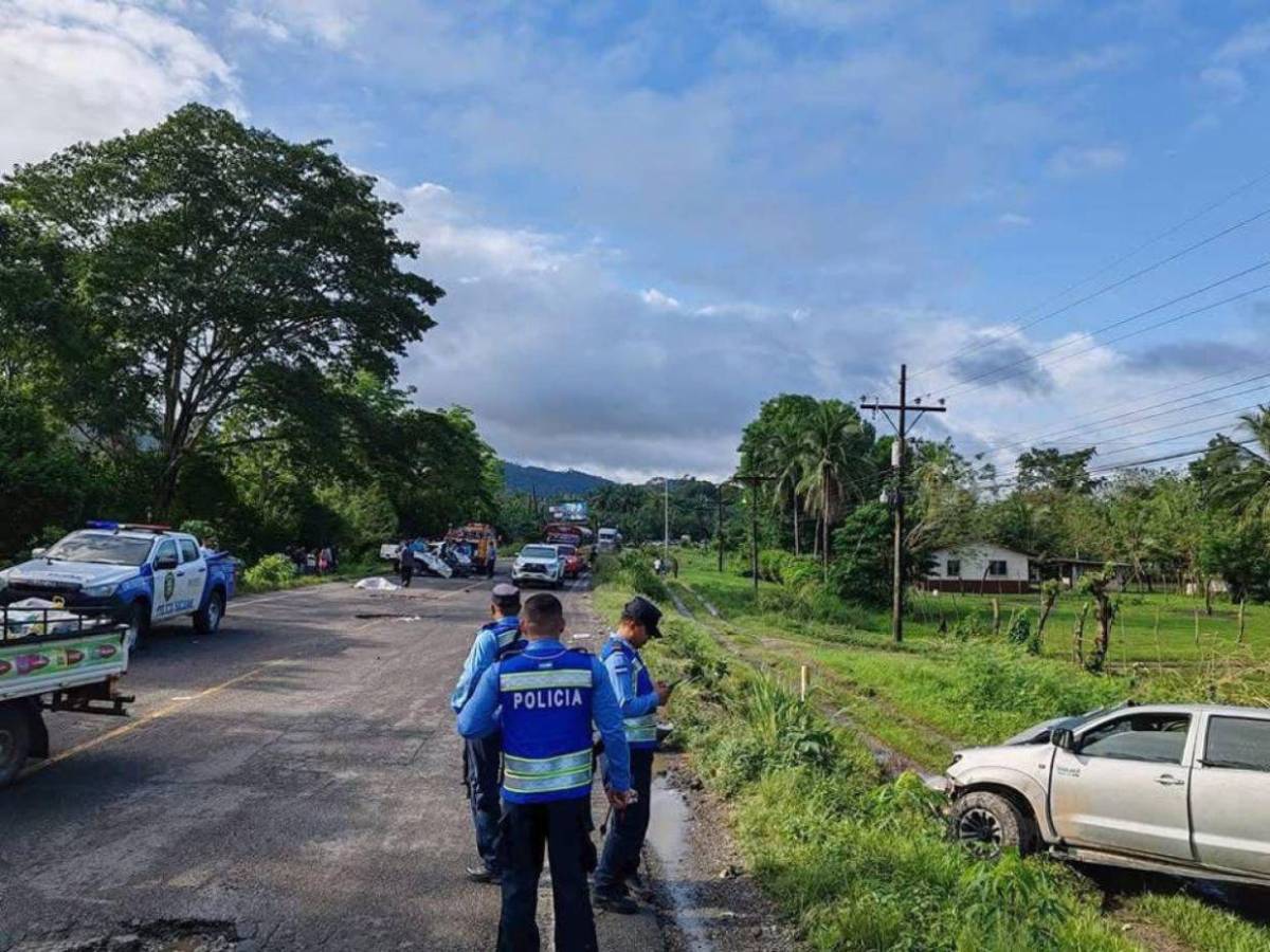 Las impactantes imágenes del accidente en el que abuelo y nieta perdieron la vida