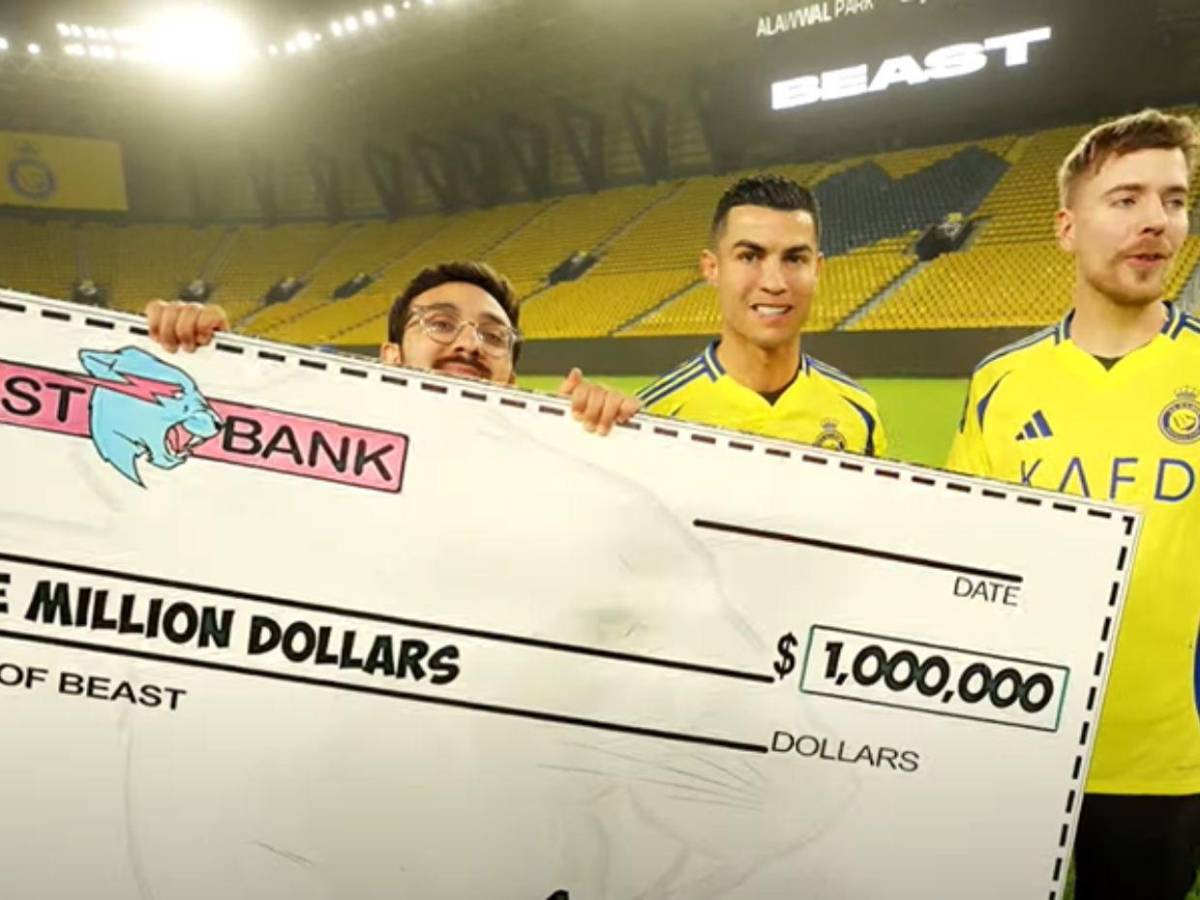 Aficionado gana un millón de dólares al ganarle a Cristiano Ronaldo en un reto