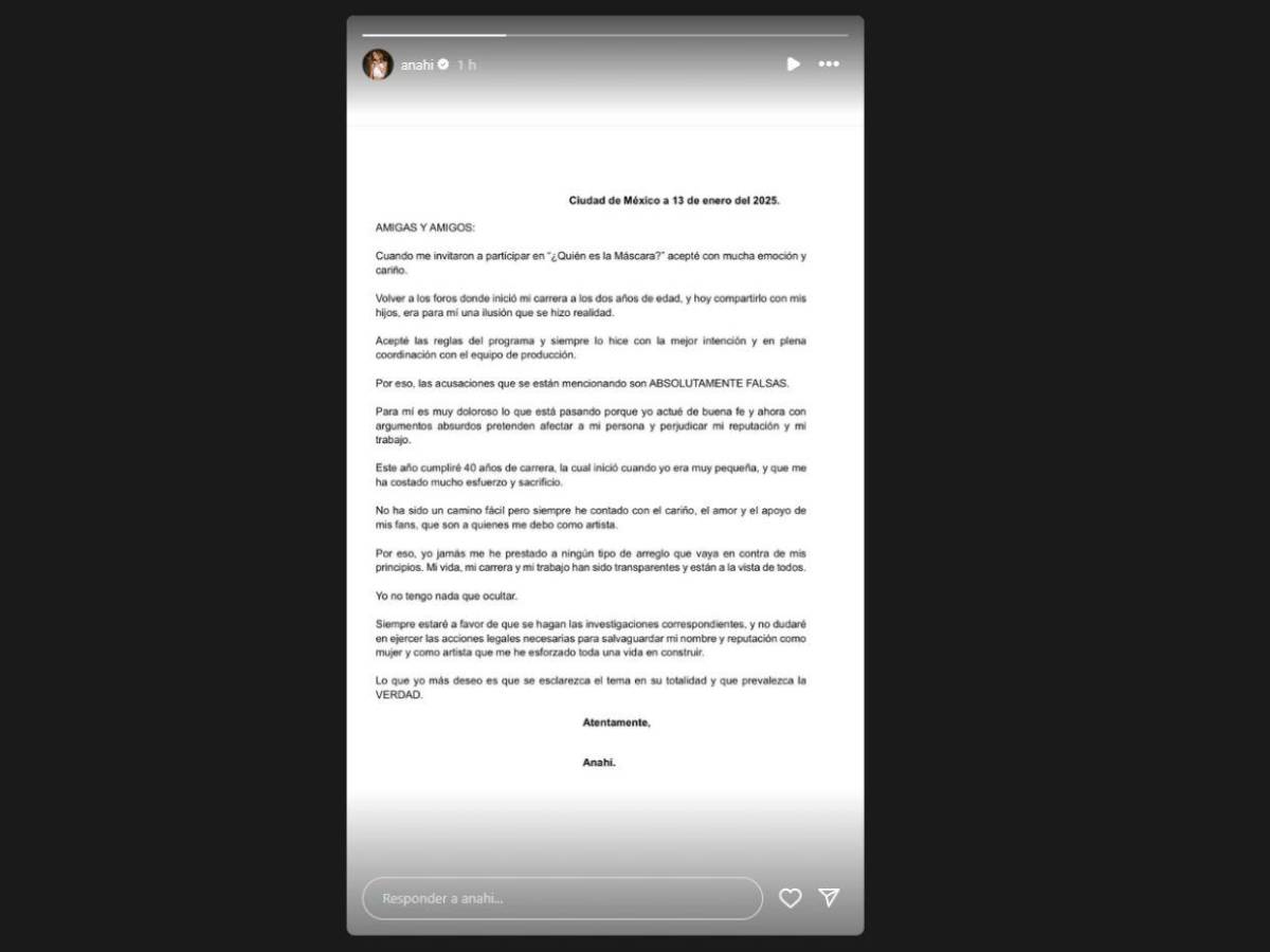 Anahí de RBD responde a acusaciones de fraude en “¿Quién es la Máscara?”