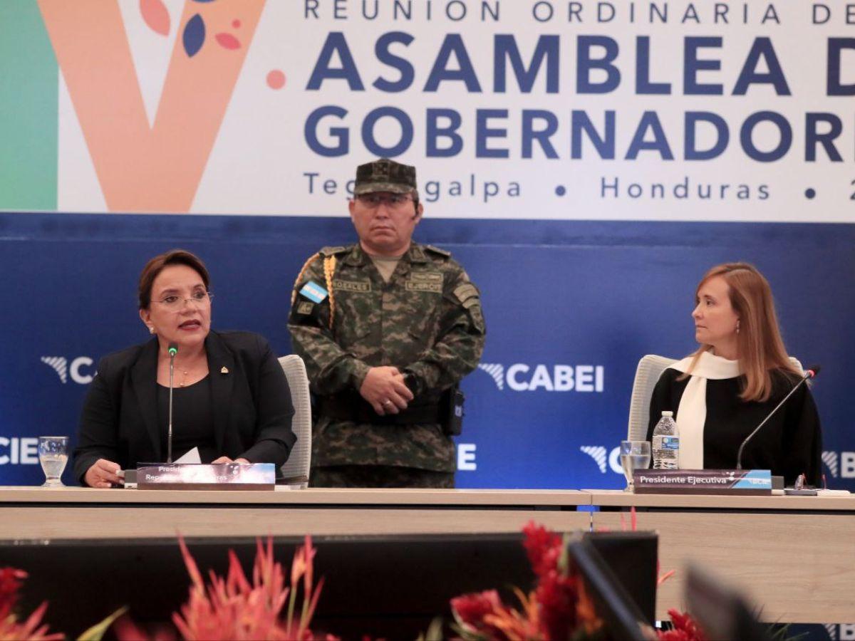 Presidenta Xiomara Castro cuestiona acciones contra el cambio climático en Asamblea de Gobernadores del BCIE