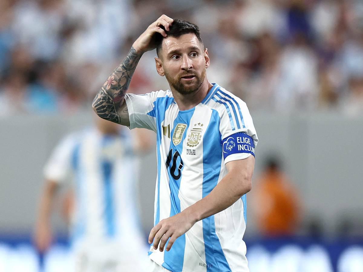 Messi recibe mala noticia previo a juego contra Perú por Copa América 2024