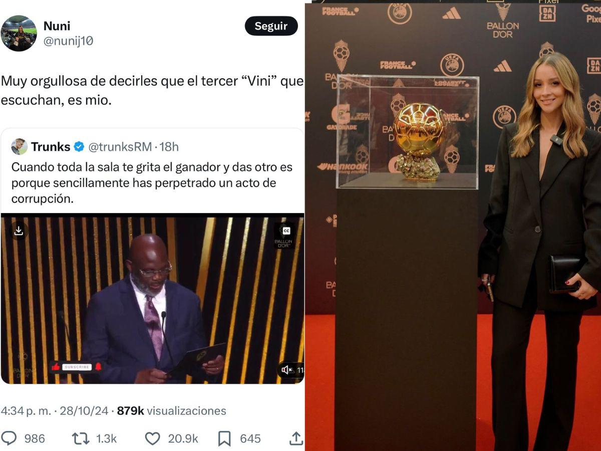 La tiktoker hondureña que estuvo en la gala del Balón de Oro