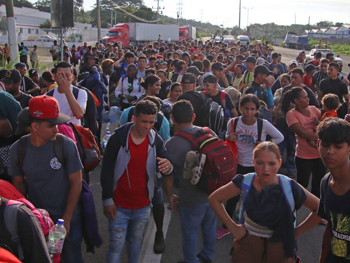 Sale la primera caravana migrante en el gobierno de Sheinbaum