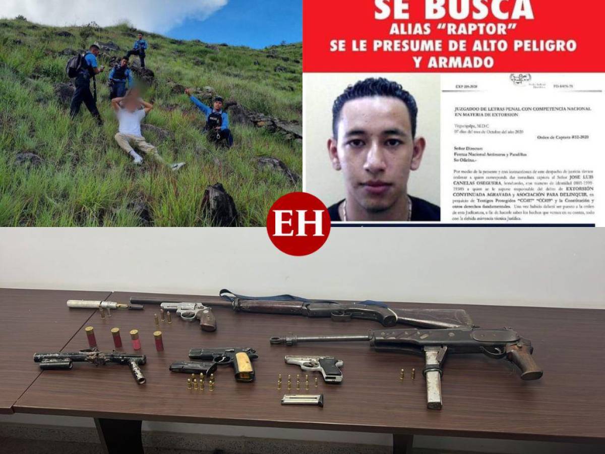 Capturan en Amarateca a “El Raptor” por quien ofrecían 100 mil lempiras de recompensa