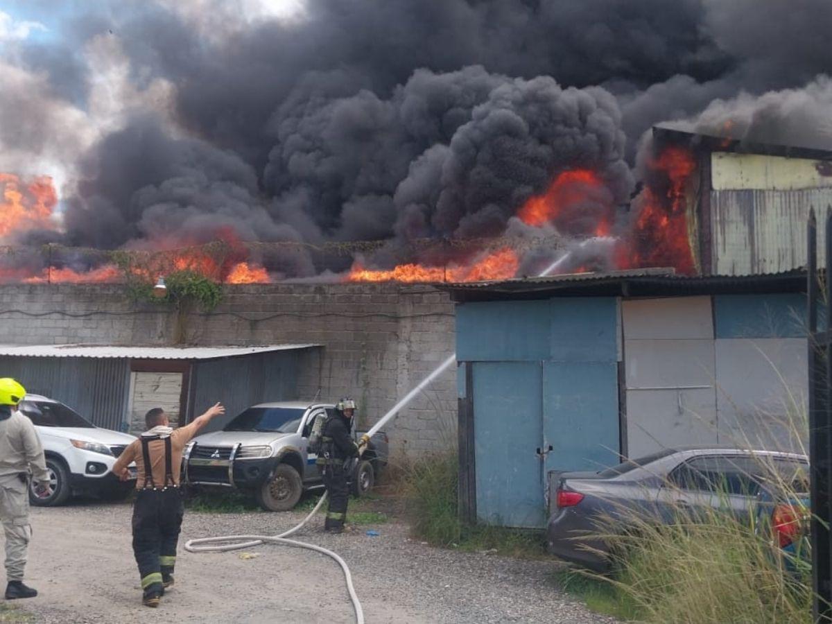 Las imágenes del pavoroso incendio en la colonia El Prado