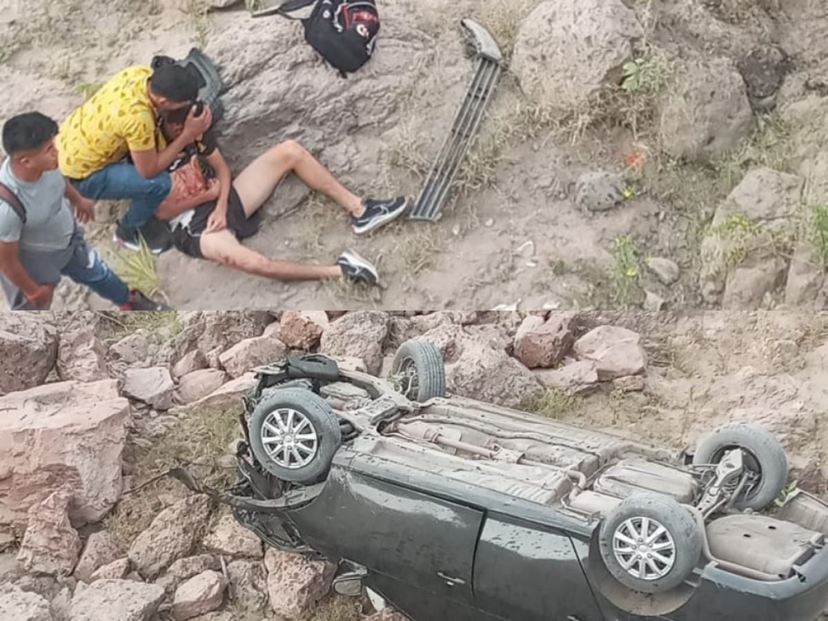 Varios heridos tras volcar un vehículo en carretera a Santa Bárbara