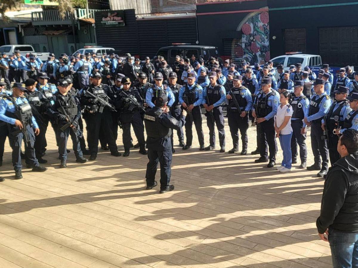 Black Mambas y 200 agentes policiales: así luce Catacamas tras intervención