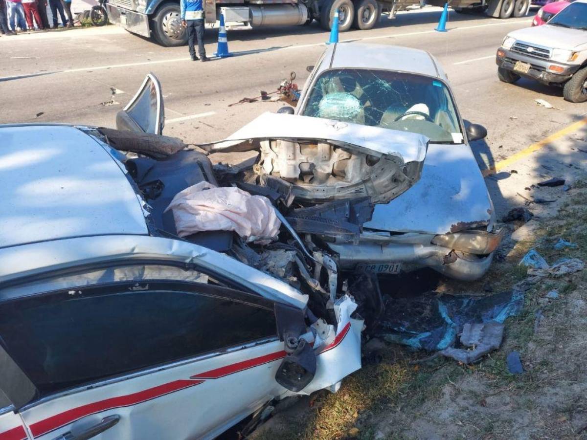 Responsable de accidente vial en Choloma conducía alcoholizado y a exceso de velocidad