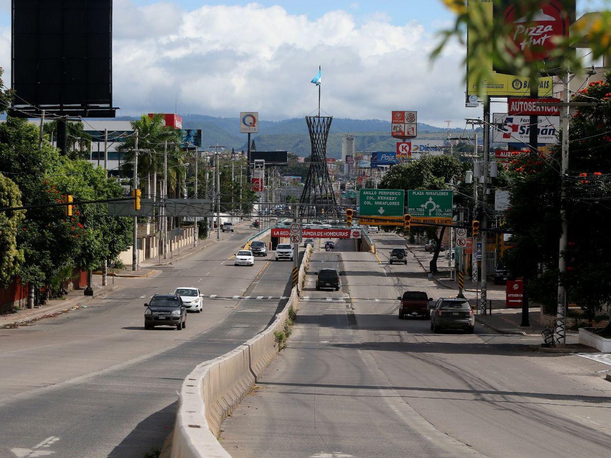 ¡Espectáculo! Sin tráfico, así luce Tegucigalpa durante el Feriado Morazánico