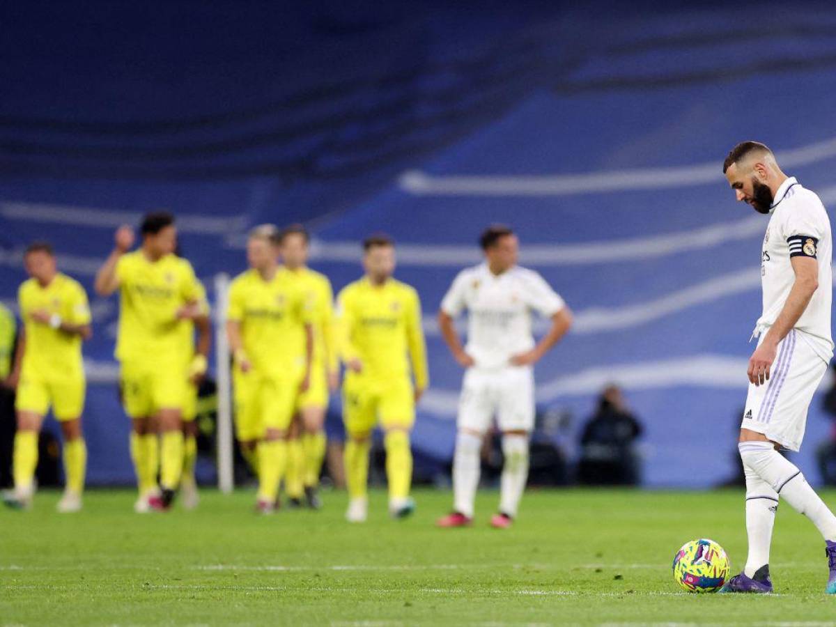 Caras largas y con los ánimos súbidos de tono, terminaron los jugadores de Real Madrid, tras la espectacular remontada del Villareal.