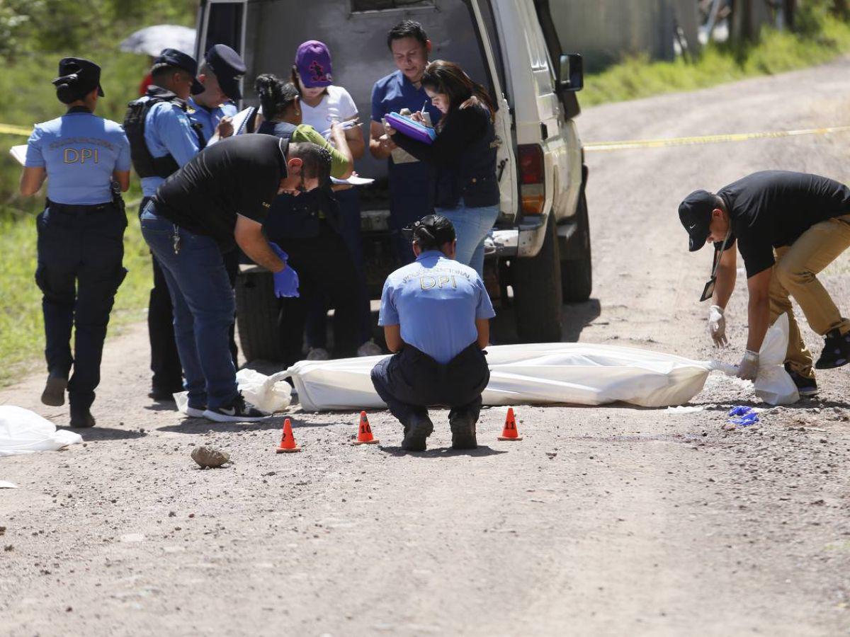 A balazos le quitan la vida a un hombre en calle a El Guanábano, Francisco Morazán