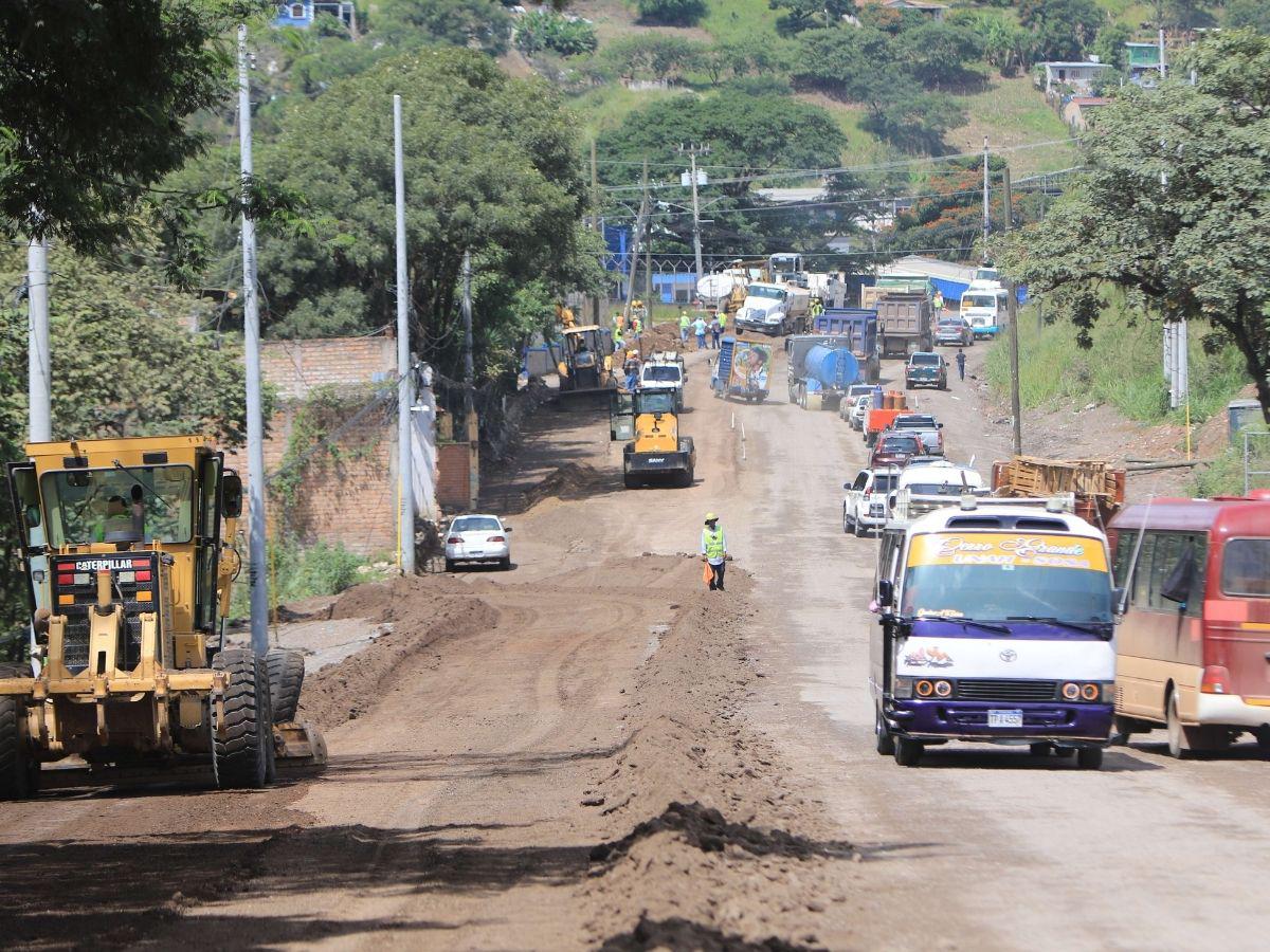 Obras en salida hacia Olancho ya tienen un avance del 24% en la capital