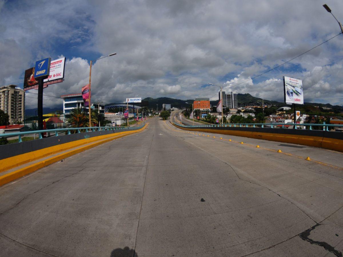 ¡Espectáculo! Sin tráfico, así luce Tegucigalpa durante el Feriado Morazánico