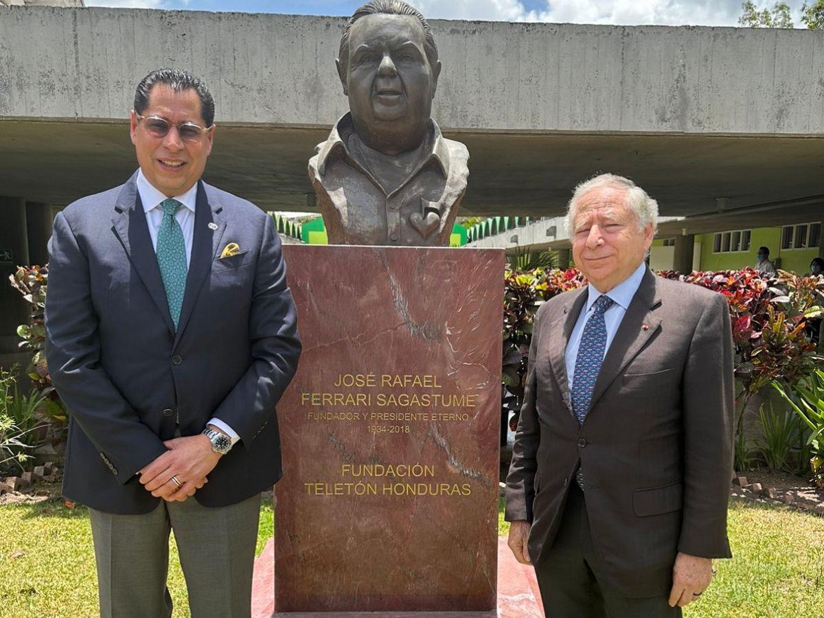 Enviado especial de la ONU, Jean Todt, visita Teletón Honduras