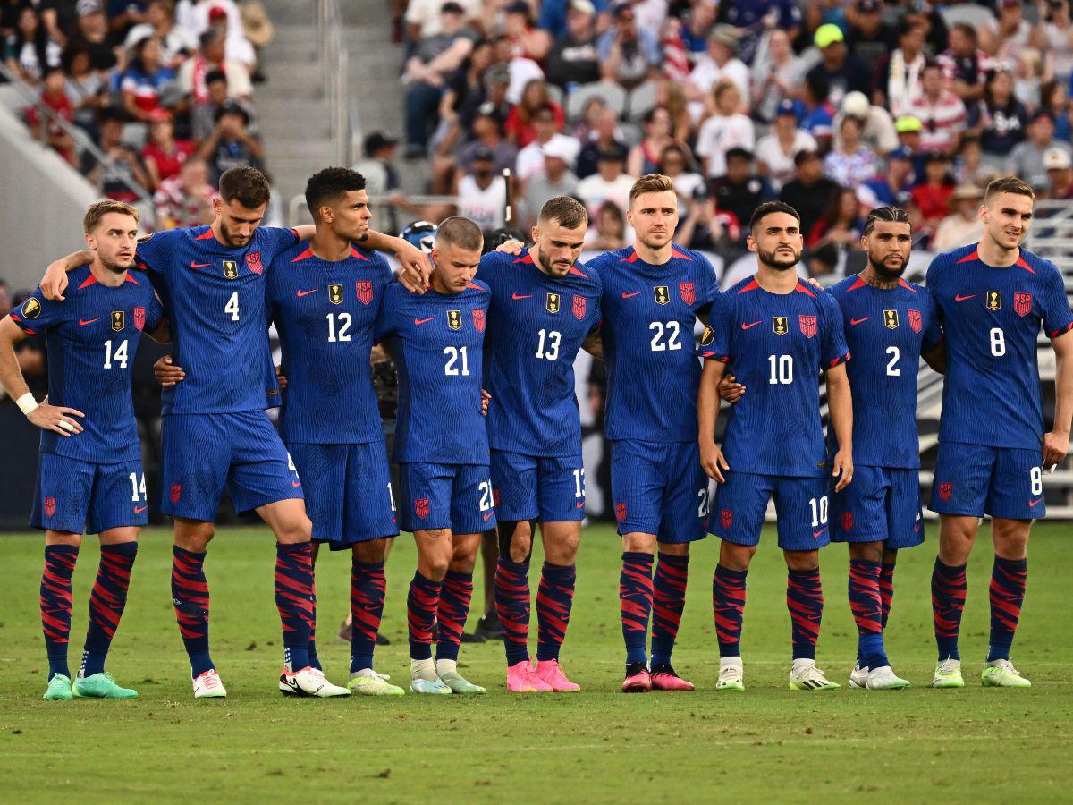 Los jugadores de Estados Unidos no podían creer la eliminación.