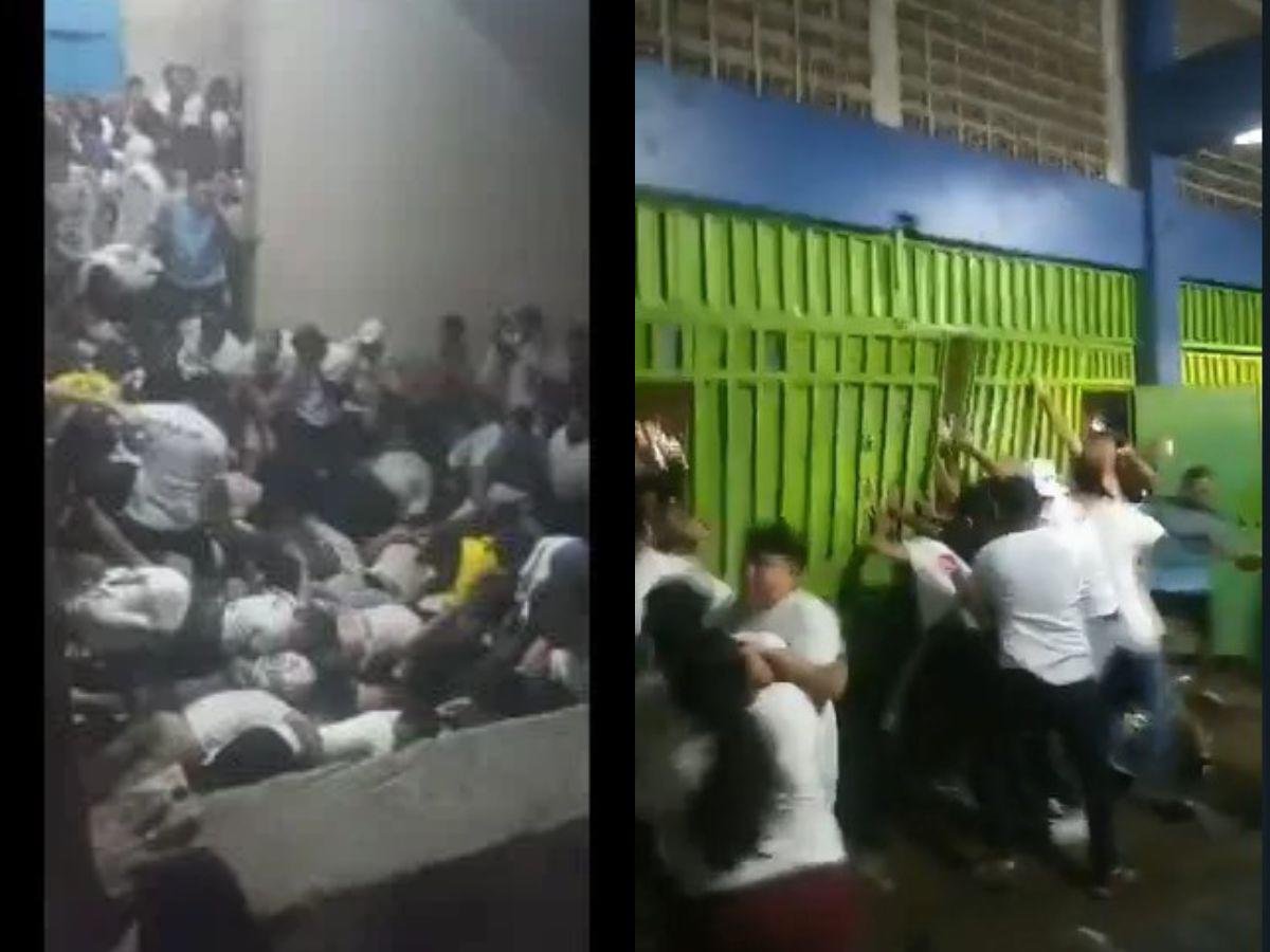 Los videos de la tragedia dentro del Cuscatlán muestran la desesperación de los aficionados