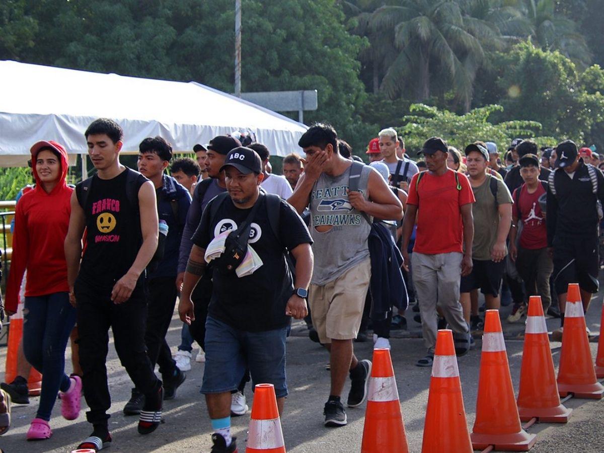 Sale la primera caravana migrante en el gobierno de Sheinbaum