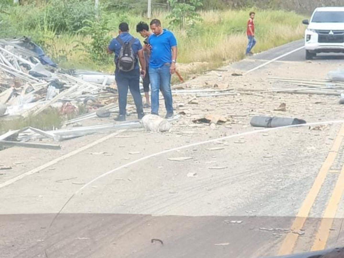 Al menos tres muertos deja fatal accidente en Campamento, Olancho