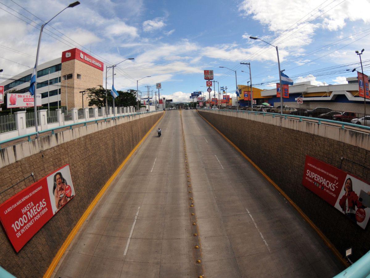 ¡Espectáculo! Sin tráfico, así luce Tegucigalpa durante el Feriado Morazánico