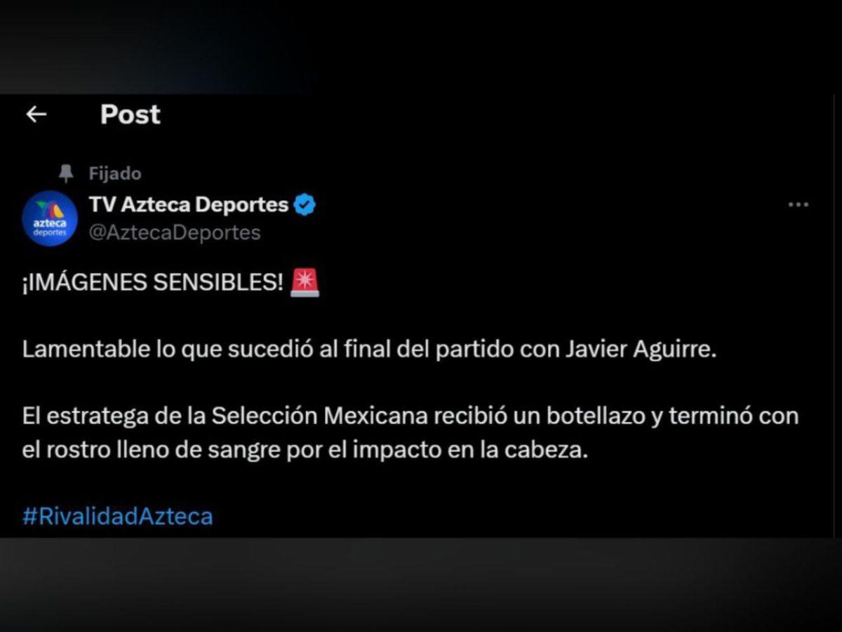 Prensa mexicana condena la agresión contra Javier Aguirre y aceptan amarga derrota