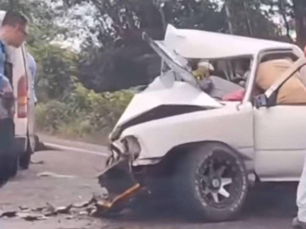 Las impactantes imágenes del accidente en el que abuelo y nieta perdieron la vida