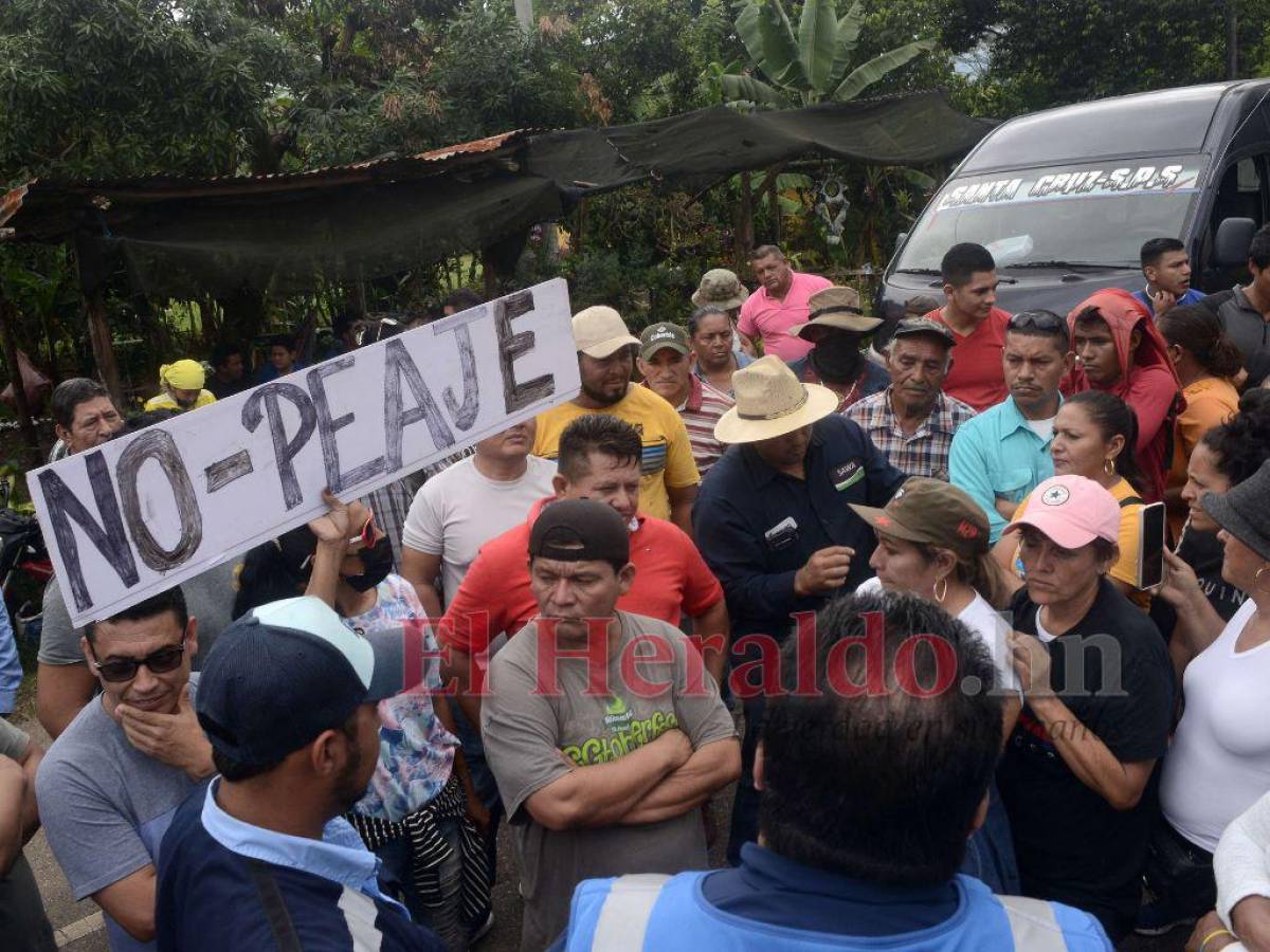 Alcaldes pedían que peaje se quedara en Santa Cruz de Yojoa