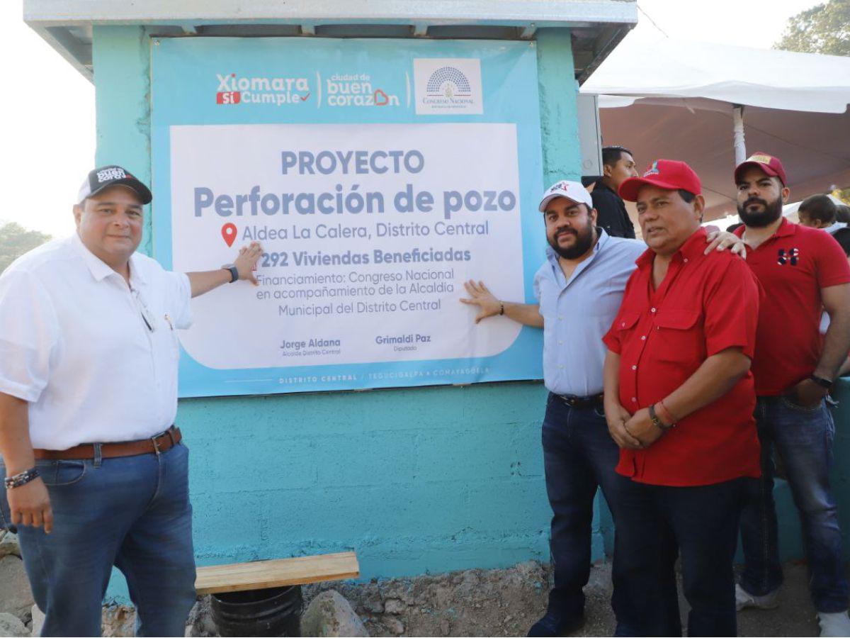 Benefician a 300 familias con perforación de pozo en aldea del Distrito Central