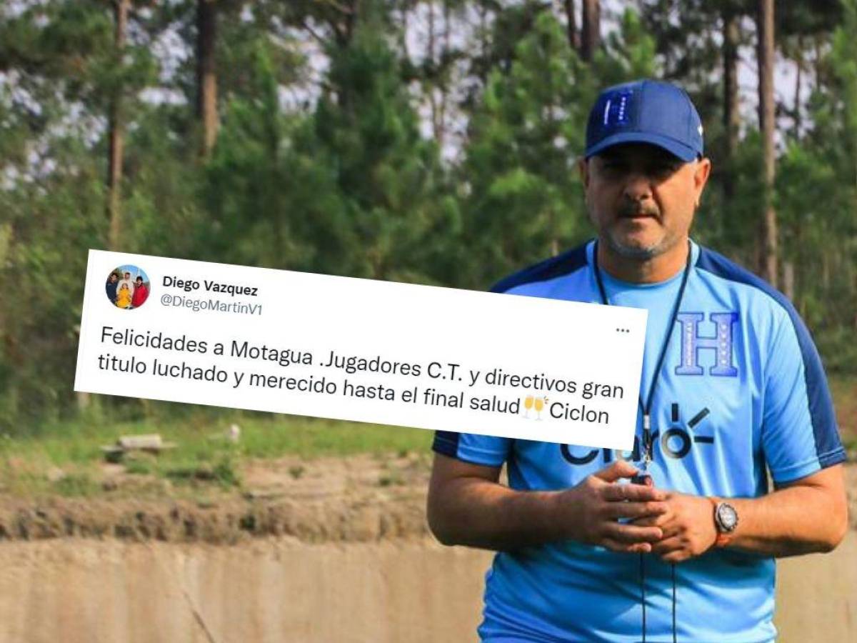 El mensaje de Diego Vázquez después de que Motagua lograra el título 18