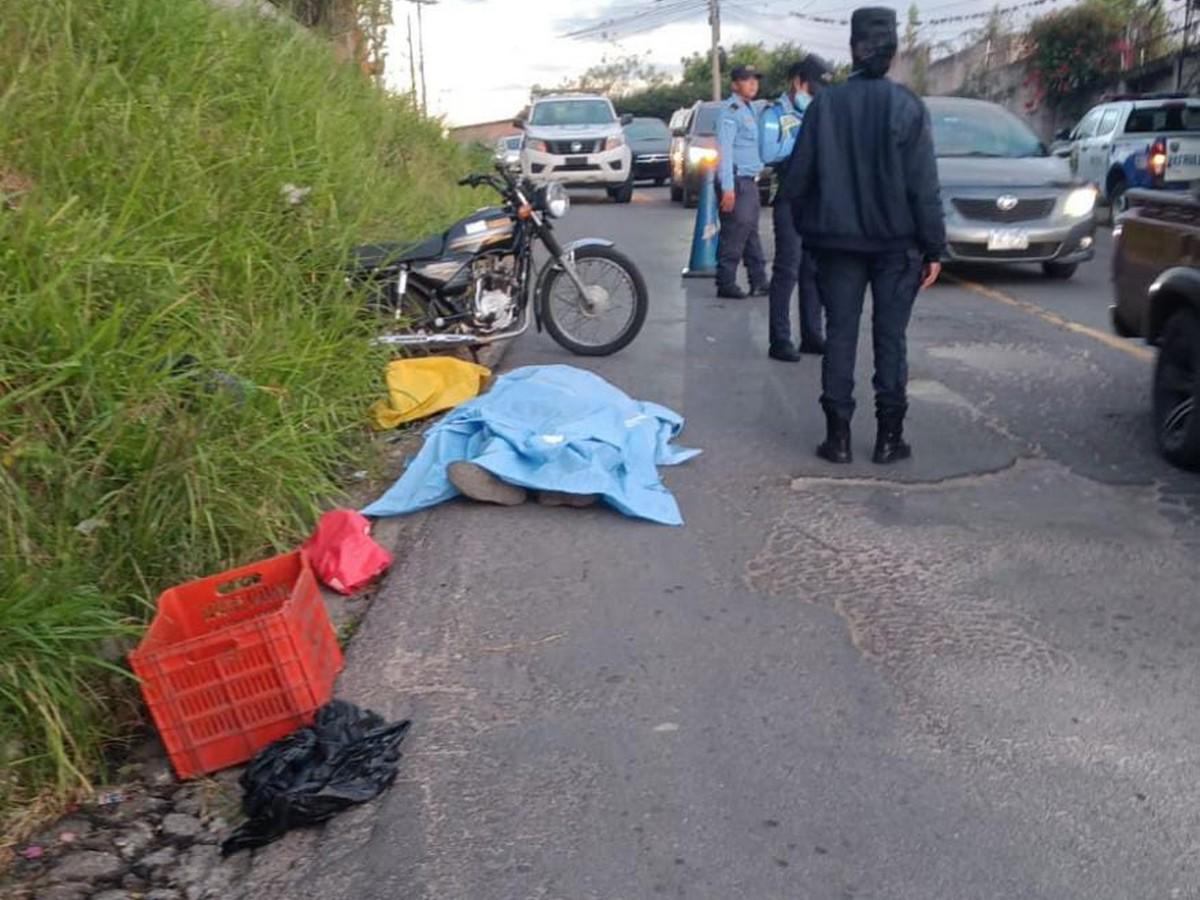 El cuerpo del hombre quedó a un lado de la vía.