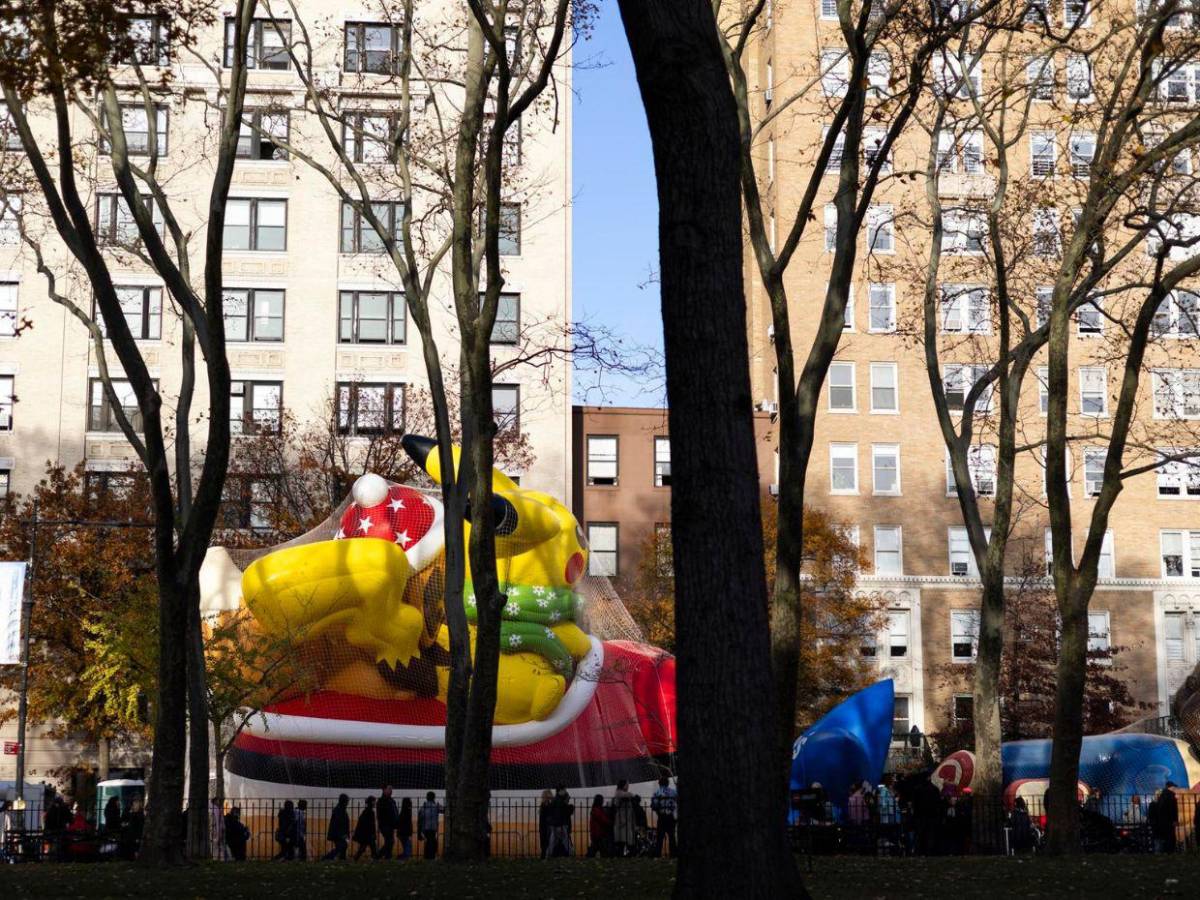 Todo listo para el desfile de Thanksgiving de Macy’s en Nueva York